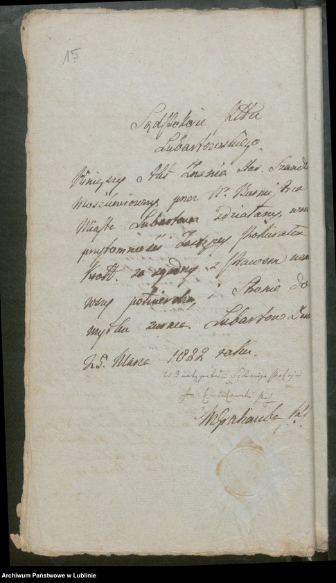 image.from.unit.number "Alegaty do ksiąg urodzeń, zapowiedzi, małżeństw i zgonów z lat 1822 - 1823"