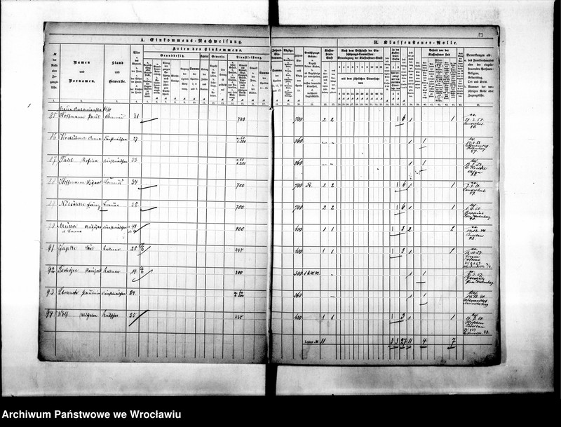 image.from.unit.number "Klassensteuerrolle nebst Eikommens - Nachweisung"