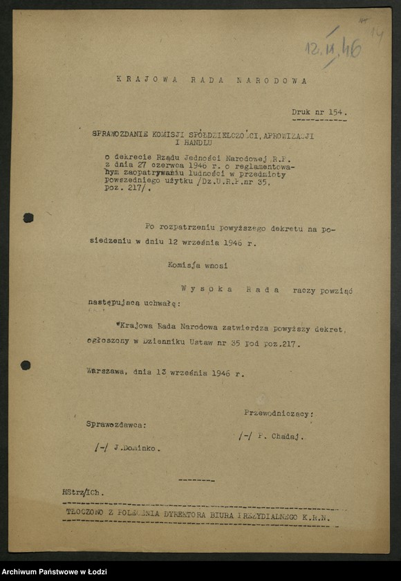 Obraz 15 z jednostki "[Materiały Ignacego Logi - Sowińskiego posła do Krajowej Rady Narodowej i Sejmu Ustawodawczego]"