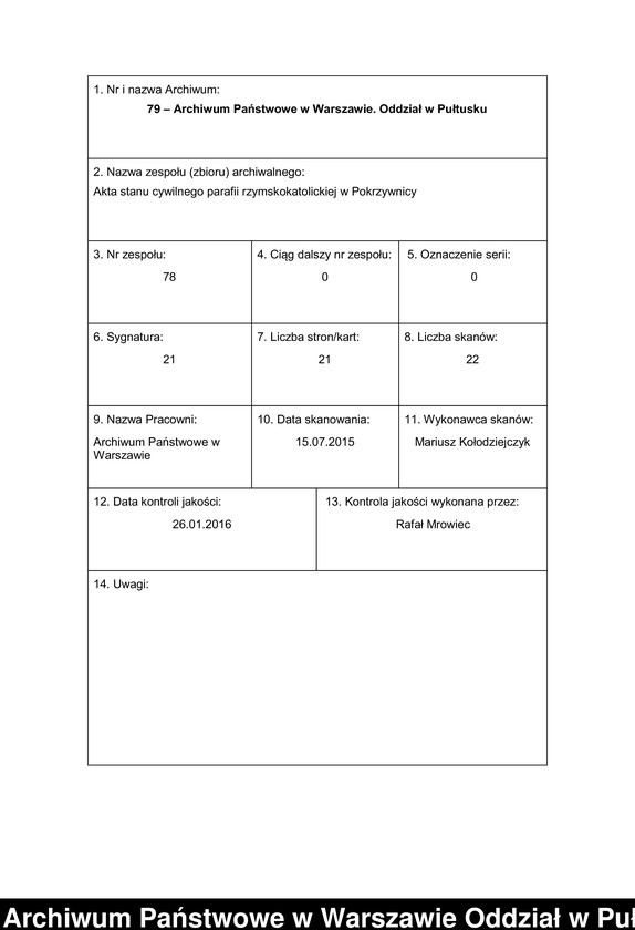 Obraz 1 z jednostki "Aneksy do akt małżeństw"