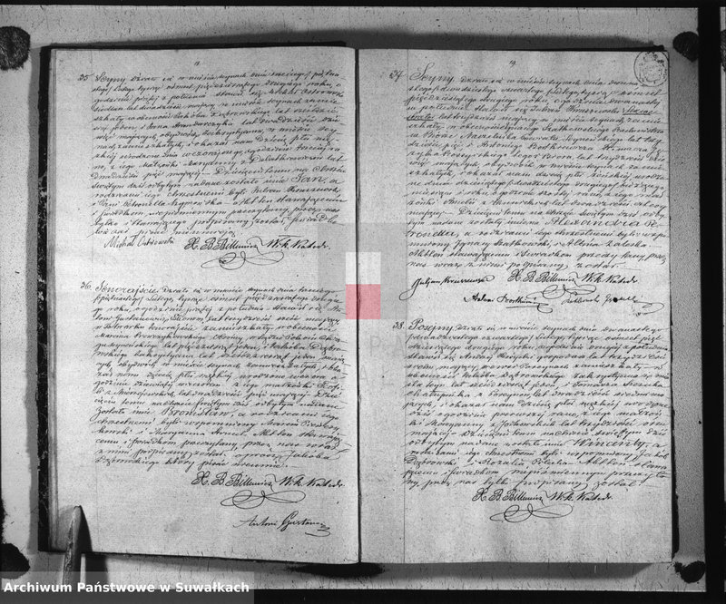 image.from.unit.number "Duplikat urodzonych, zaślubionych i umarłych parafii sejneńskiej z roku 1852"