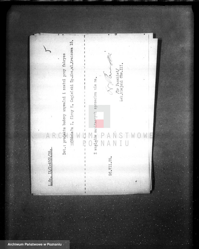 Obraz 9 z jednostki "Zatwierdzenie projektu budowy i urządzenia zakładu przemysłowego nr rej. 1779 / projekt umywalni F-mie H. Cegielski"