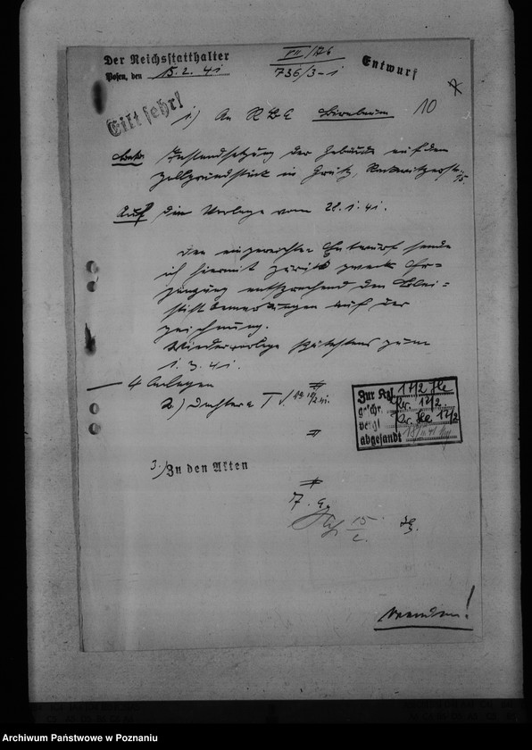 Obraz 14 z jednostki "Bauplätze für die Reichsbauämter, Finanzämter"