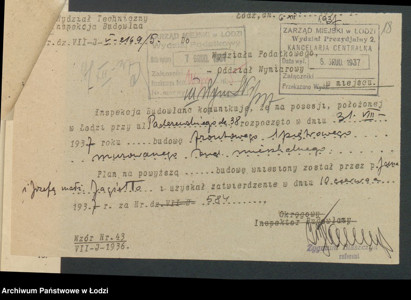 image.from.unit.number "Księga inwentarzowa nieruchomości m. Łodzi ul. Skargi"