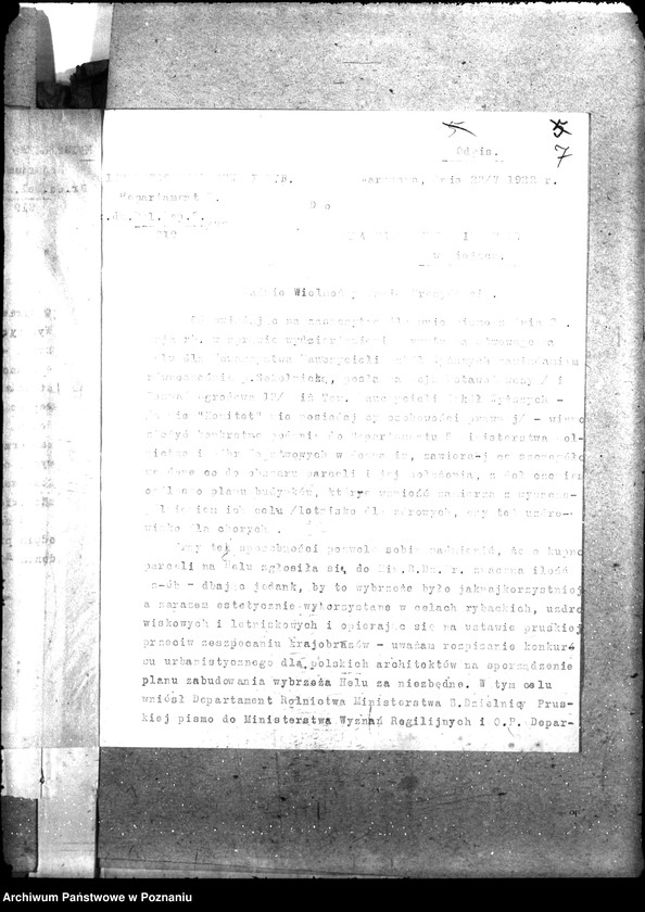 Obraz 11 z jednostki "Opcje, sprawy kolonizacyjne, przewłaszczenia, eksmisje kolonistów [organizacyjne i parcelacyjne]"