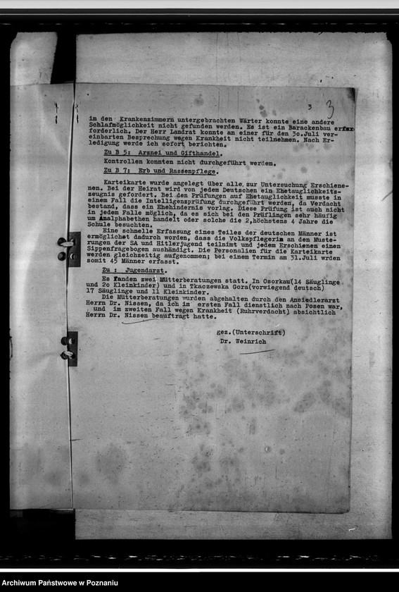 Obraz 7 z jednostki "Stand des Gesundheitswesens im Kreise Lentschütz (Łęczyca)"