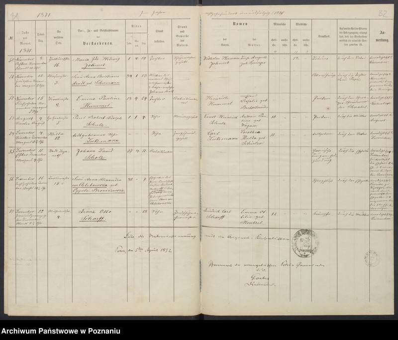 Obraz 19 z jednostki "[Akta urodzeń i chrztów, ślubów, zgonów]"