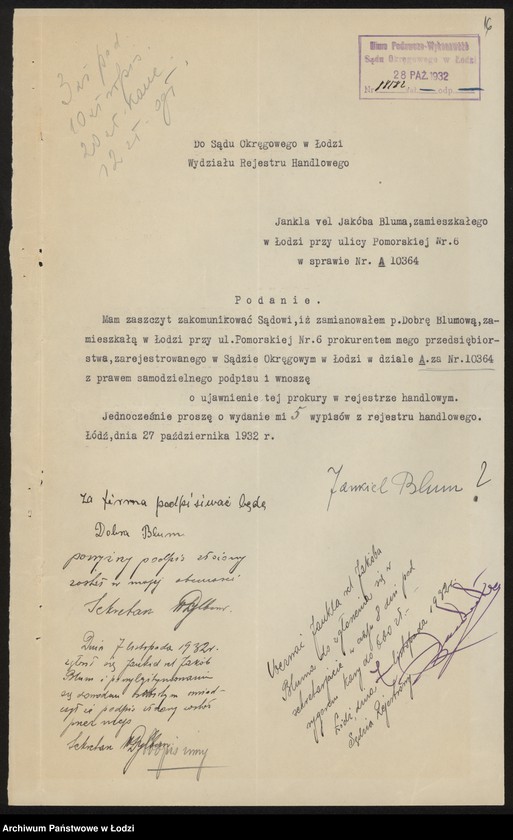 Obraz 18 z jednostki "Abram Icek Blum i Syn - sprzedaż wszelkiego rodzaju towarów galanteryjnych"