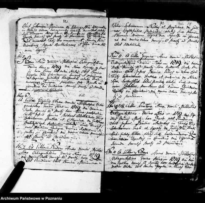 Obraz 17 z jednostki "Metrica copulatorum, baptisatorum, mortuorum"