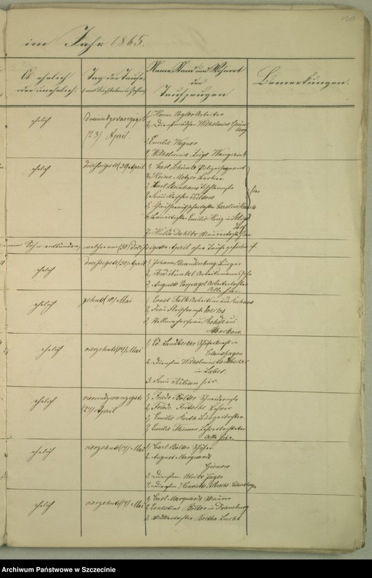 image.from.unit.number "[Die Duplicate des Kirchenbuchs der Parochie Wangerin - Węgorzyno pro 1865]"