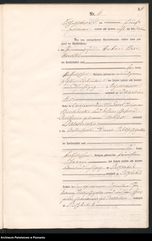 Obraz 14 z jednostki "Księga małżeństw"