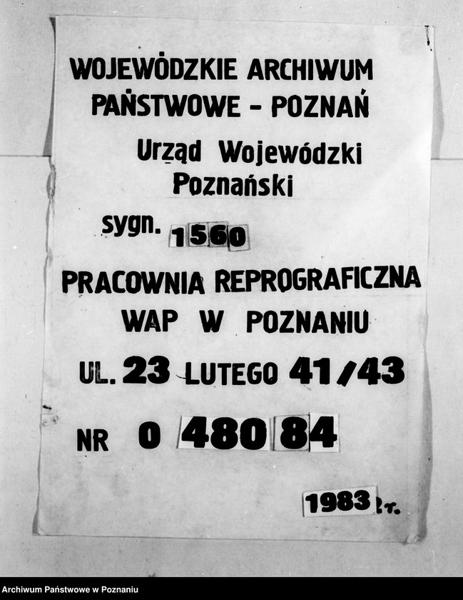 Obraz 1 z jednostki "/Zakłady opiekuńcze, kartoteka/"