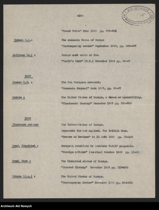 image.from.unit.number "Dotation Carnegie pour la Paix Internationale, Centre Européen - Paryż. Informacje o wydawnictwach."