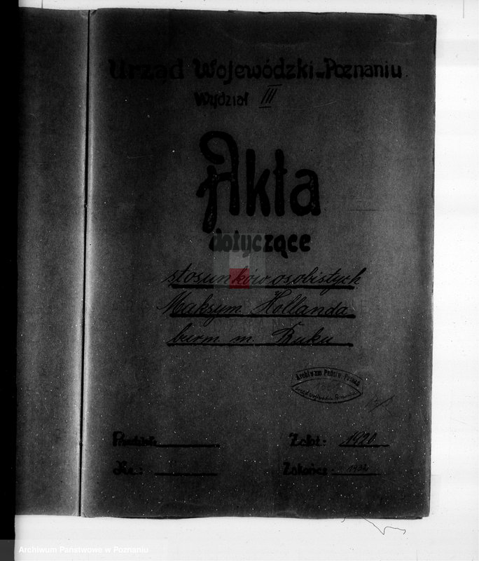 Obraz 4 z jednostki "Stosunki osobiste Maksymiliana Hollanda burmistrza miasta Buku"