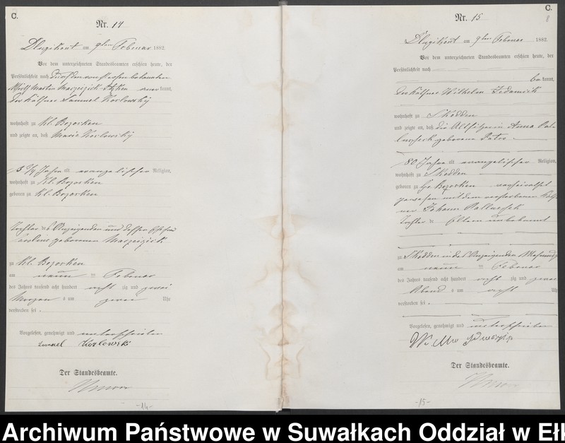 image.from.unit.number "[Sterbe-Haupt-Register des Königlich Preussischen Standes-Amtes Kumilsko Kreis Johannisburg]"