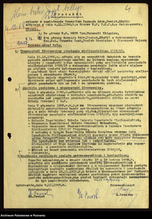 Obraz 15 z jednostki "50 rocznica powstania wielkopolskiego."