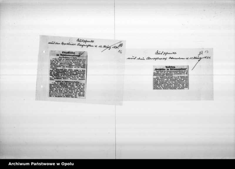 Obraz 14 z jednostki "Oberschlesien im Abstimmungskampf März 1931 Berufsschule"