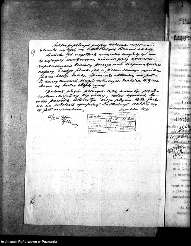 Obraz 13 z jednostki "Sprawy szczegółowo-administracyjne Ropa, benzyna itp.."