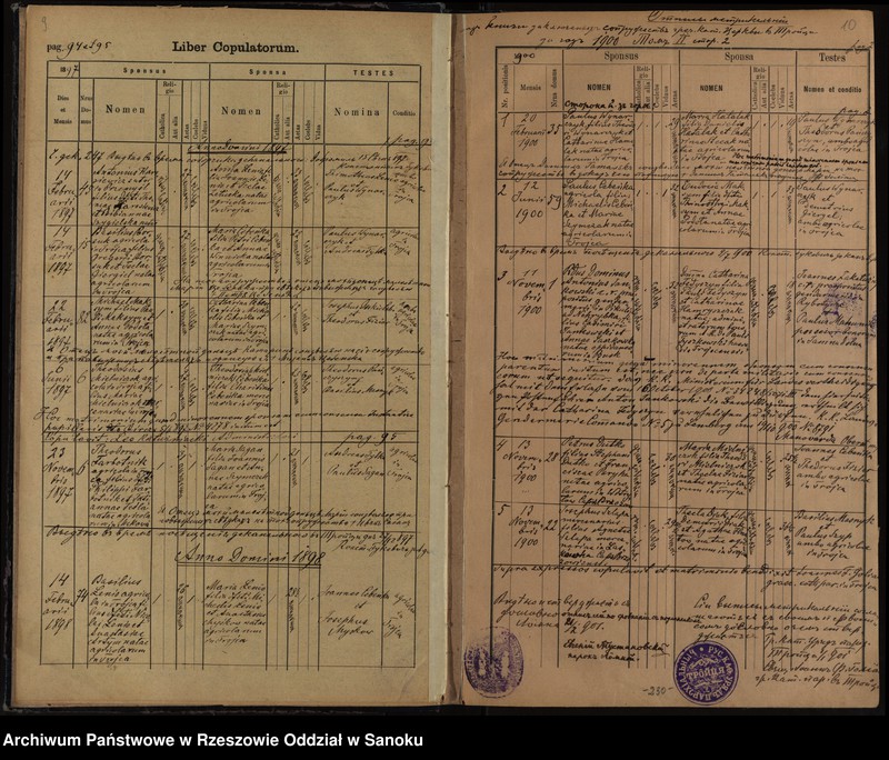 image.from.unit.number "Księga małżeństw dla miejscowości Trójca, Jamna Dolna i Jamna Górna"