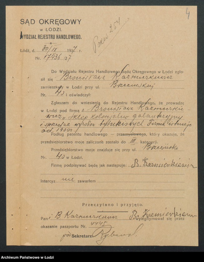 Obraz 6 z jednostki ""Bonis" – Bronisława Kaźmierkiewicz- sklep kolonialno-galanteryjny"