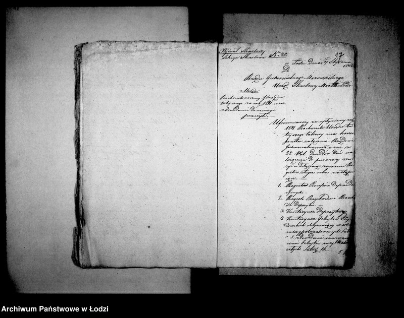 Obraz 16 z jednostki "[Korespondencja z Wydziałem Sarbowym Rządu Gubernialnego Mazowieckiego]"