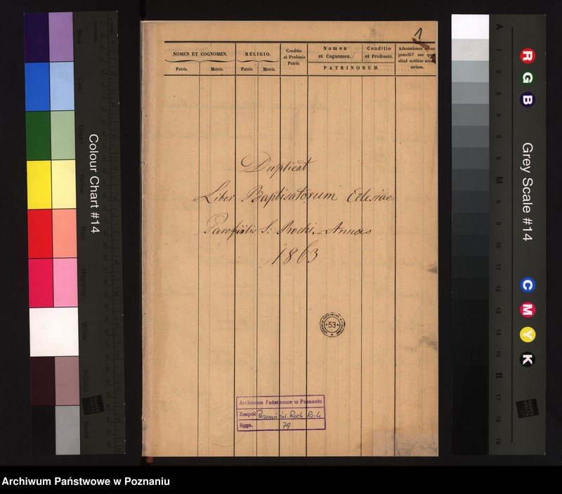 Obraz 3 z jednostki "Duplicat baptisatorum"