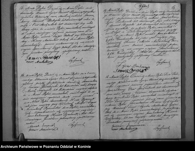 Obraz 19 z jednostki "Duplikat urodzonych, zaślubionych i zgonów"