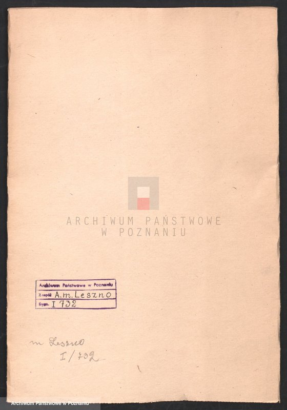 image.from.unit.number "Spec. Korespondencja cechu balwierzy - łaziebników i cyrulików w sprawach zawodowych skierowana do władz miejskich w Lesznie; język niemiecki"