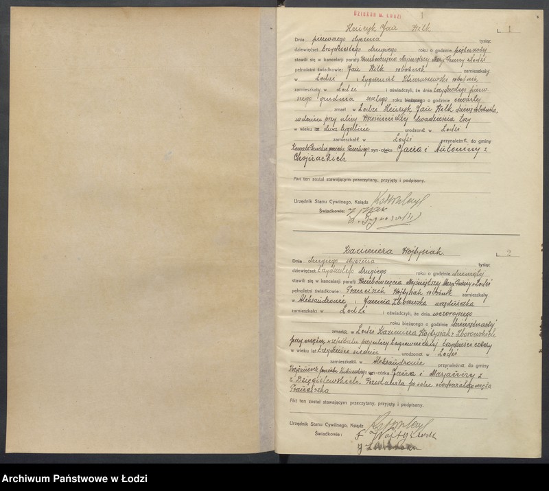 Obraz 3 z jednostki "Akta zgonów"