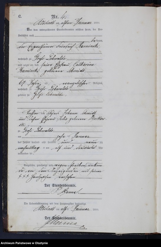 image.from.unit.number "Sterbe-Neben-Register Nr 1 - 74"