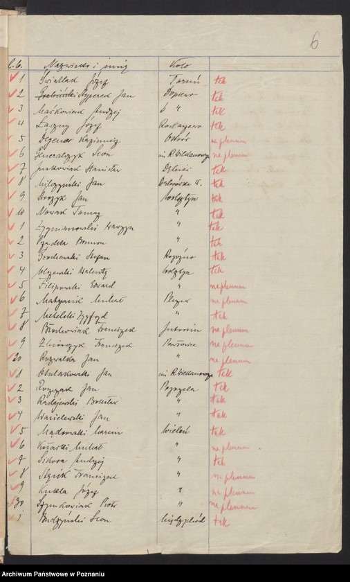 Obraz 9 z jednostki "Komisja Weryfikacyjna Związku Weteranów Powstań Narodowych Rzeczypospolitej Polski - wnioski powstańców."