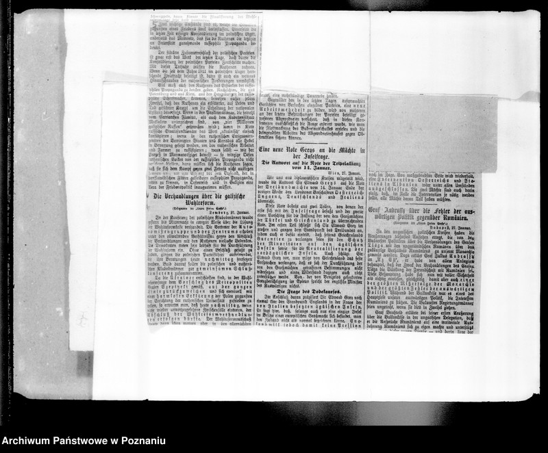 Obraz 9 z jednostki "Sprawy Polskie w zaborach: austriackim i rosyjskim [wycinki z prasy niemieckiej]"