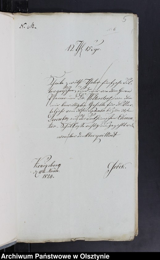 image.from.unit.number "Beläge zur Rechnung über Einnahme und Ausgabe der Litthauischen Elementar Schule auf dem Sackheim zu Königsberg"