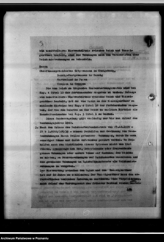 Obraz 9 z jednostki "Wohnungsbau für die Bediensteten der gauselbstverwaltung [Erlasse usw.]."