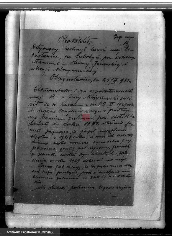 Obraz 15 z jednostki "Sprawa wyłączenia obszarów leśnych z majątku Bogusławice powiatu kolskiego"