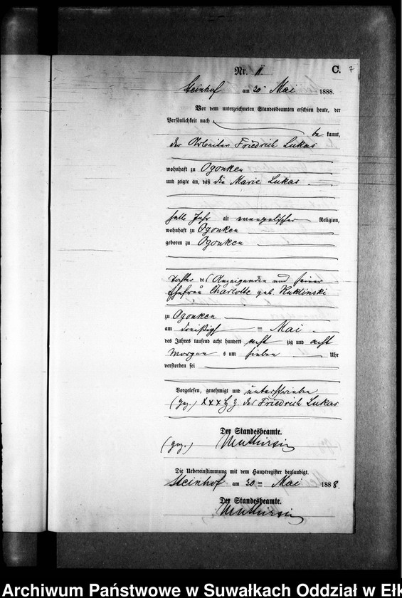 image.from.unit.number "Sterbe-Neben-Register des Preussischen Standes-Amtes Gr. Strengeln Kreis Angerburg"