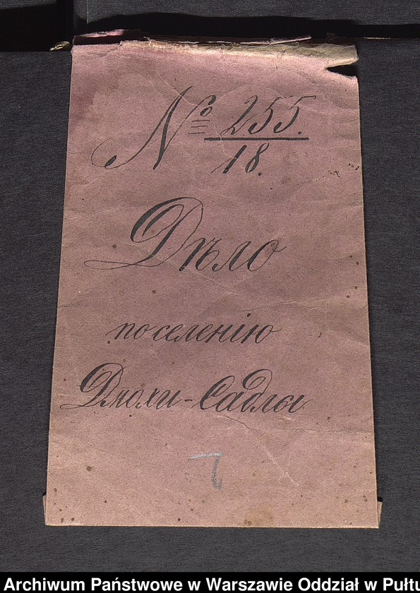 image.from.unit.number "O urządzaniu chłopów byłej rządowej wsi Dmochy-Sadły, gm. Długosiodło, wchodzącej w skład prywatnej własności Przetycz podlegającej właścicielowi Witalisowi Krasnodębskiemu"