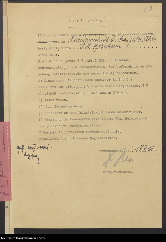 Obraz 13 z jednostki "Israel Hersz Bernheim- sklep owocowy"