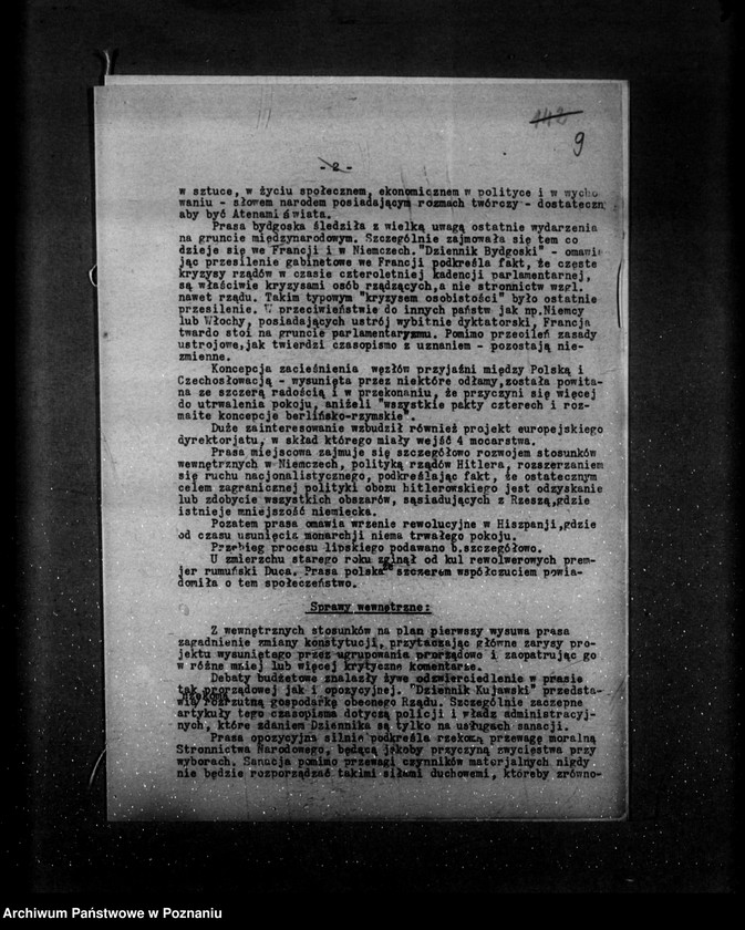 Obraz 13 z jednostki "Sprawozdanie prasowe za czas od września do grudnia 1933 r."