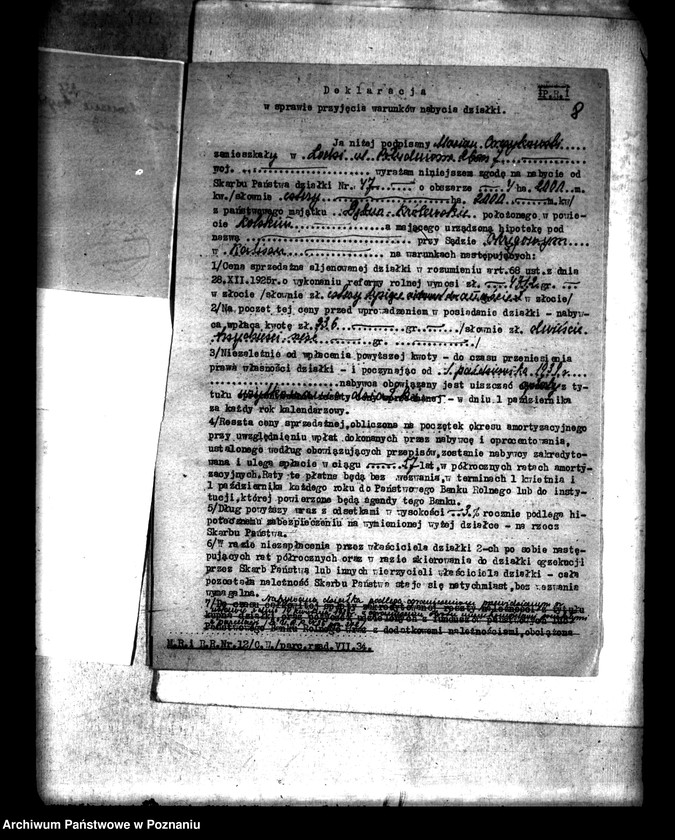 Obraz 12 z jednostki "Przymusowy wykup majątku ziemskiego Ląd na cele reformy rolnej"