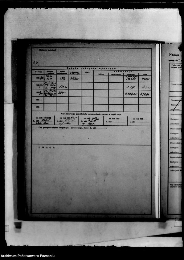 Obraz 18 z jednostki "/Kartoteka zakładów opiekuńczych/"