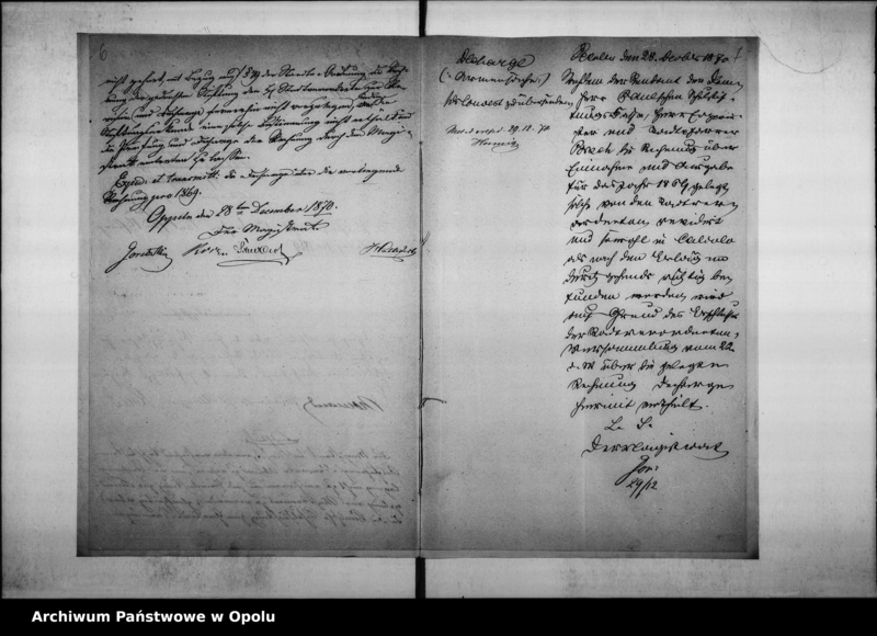 Obraz 9 z jednostki "Acta des Magistrats zu Oppeln betreffend die Revision und Dechargirung der Domherr Franz Paulschen Schulstiftungs-Rechnung pro 1869"