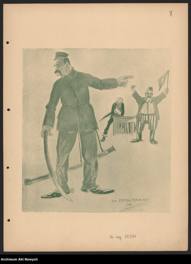 Obraz 3 z kolekcji "Karykatury Józefa Piłsudskiego"