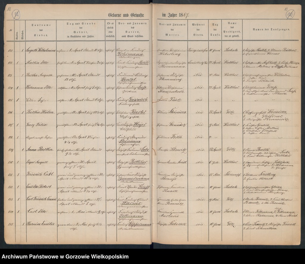 image.from.unit.number "Duplikate der Hauptkirche zu Landsberg an der Warthe (zawiera także księgę zgonów Konkordier Kirchen Gemeinde mit der reformirten und Militair Gemeinde z 1867 r.)"