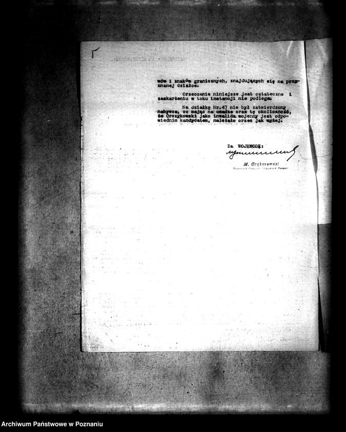 Obraz 9 z jednostki "Przymusowy wykup majątku ziemskiego Ląd na cele reformy rolnej"