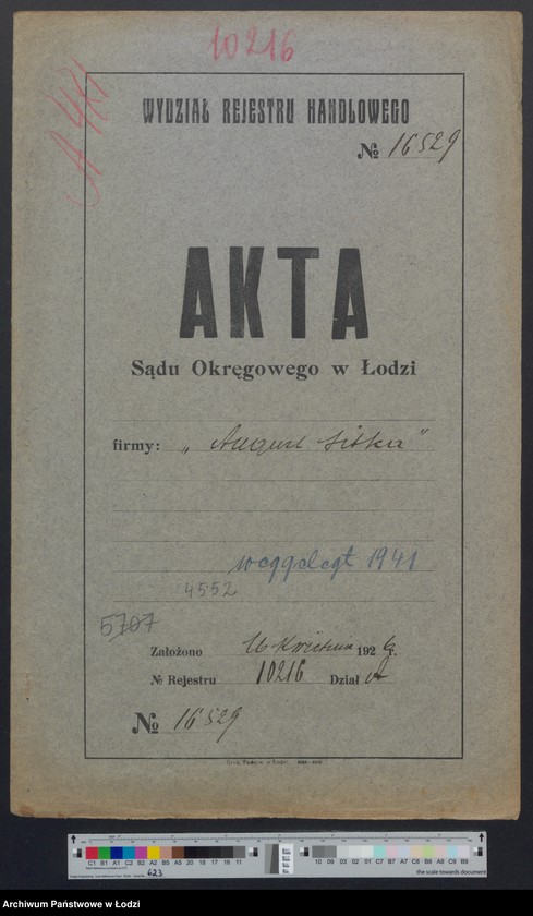 Obraz 2 z jednostki "August Sitka – tkalnia mechaniczna"