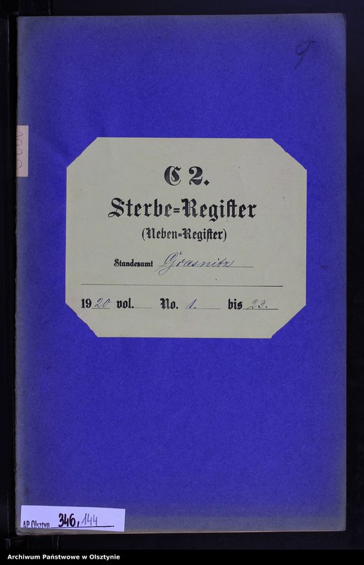 image.from.unit.number "Sterbe-Neben-Register Nr 1 - 23"