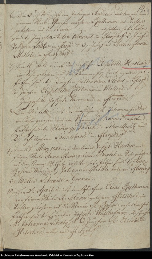 image.from.unit.number "Amtsgericht Schweidnitz Duplicate der Kirchenbücher von Gross Märzdorf"