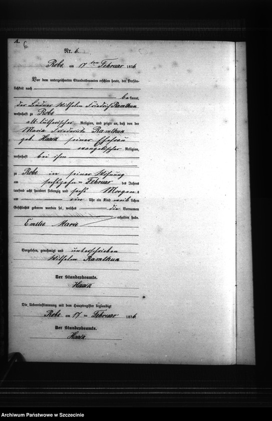 Obraz 9 z jednostki "Geburts-Register (Neben-Register)"