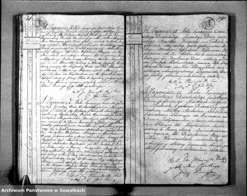 image.from.unit.number "Akta Zaślubionych Stanu Cywilnego Gminy Kopciowskiey na Rok 1824."